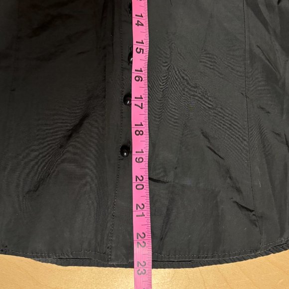 Zara Basic Women's Shirt Top Black - Size Small - Picture 6 of 7
